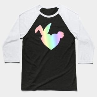 Pastel Heart Bunny Baseball T-Shirt